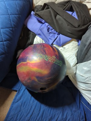 Ebonite Tornado Warning 13 lb 15oz Bowling ball Used