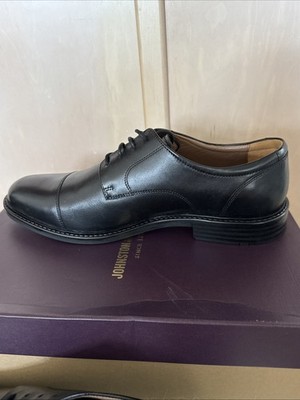 Johnston & Murphy NEW Tabor 13M Black Cap Toe Calf Skin 