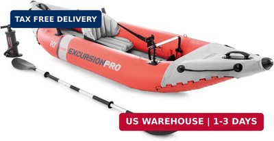 INTEX 68303EP Excursion Pro K1 Inflatable Kayak Set: Includes Deluxe 86in Kayak