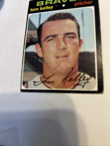 Tarjeta de béisbol 1971 Topps #463 Tom Kelley Atlanta Braves P/G marcada ¡Envío gratuito! - Imagen 2 de 3