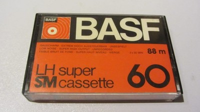 1x BASF LH SUPER SM 60 Min. von 1976 (Small window) GUTER ZUSTAND Type 1