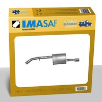 Imasaf ESD Auspuff Endtopf + Anbauteile für Citroen C3+DS3 1.4 Hdi+Blende 2009-