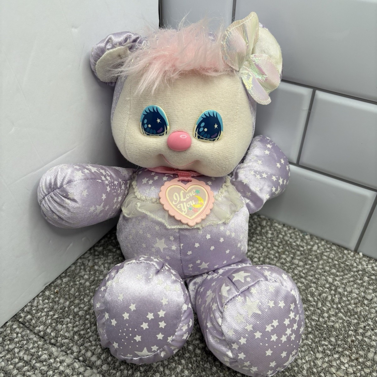 VTG PJ Sparkles 12 In Plush Sparking Bear Glow In The Dark VTG PJ Sparkles 12 In Plush Sparking Bear Glow In The Dark