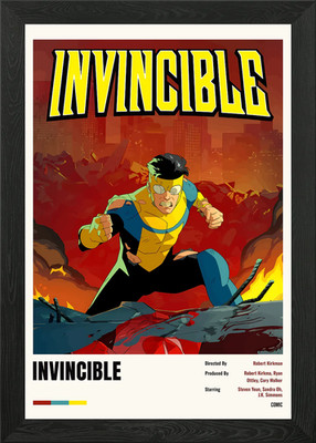 Unbesiegbar Comic Buch Cover Kunst Gerahmtes Wandbild Poster Leinwanddruck Bild