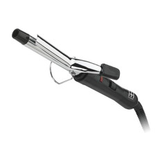 Silver 5/8 Inch Curling Iron with Adjustable High  Low Heat Settings Hair Styli