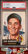 1953 Topps Sid Gordon 117 Boston Braves PSA 4