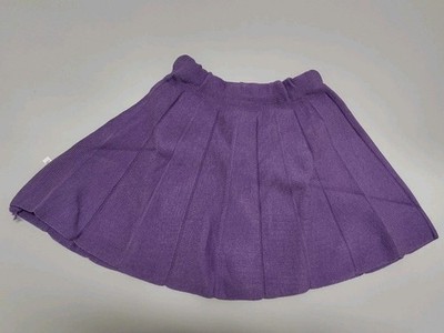 Mädchen Strickrock Gr. 130 Lila Winterrock Warm Bequem