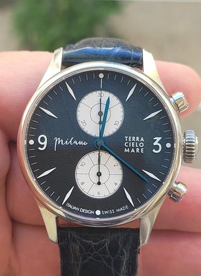 Terra Cielo Mare Milano CHRONOGRAPH AUTOMATIC Panda Dial MEN'S 44MM