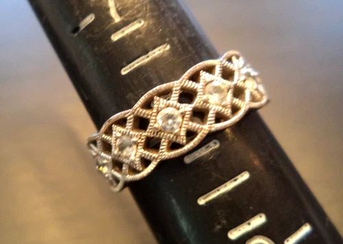 STUNNING VINTAGE ESTATE SIGNED STERLING SILVER SZ 8 RING! G34305