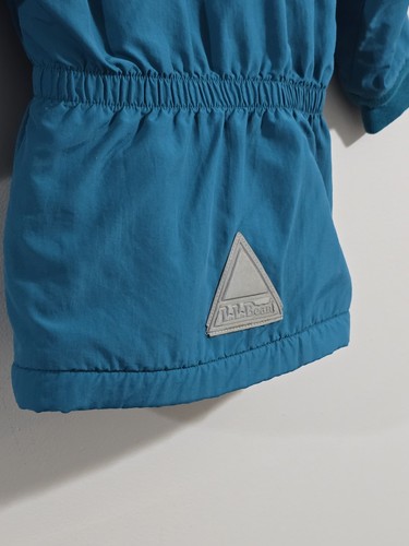 Vintage 1990s L.L. Bean Teal Fleeced Lined Ski Jacket Cinched Waist Toddler 2T - Picture 13 of 14
