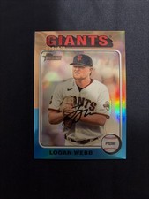 2024 Topps Heritage Logan Webb Refractor # /575 San Francisco Giants