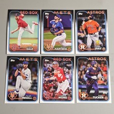 Topps 2023 MLB Baseball Trading Card Lot Red Sox Mets Astros Sale Hartwig Diaz
