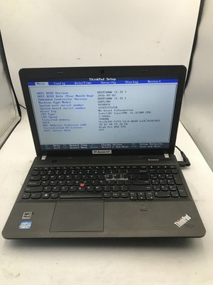 LENOVO THINKPAD EDGE E531 - BOOTS TO BIOS - INTEL I5 3230 - NO RAM - READ - BB!
