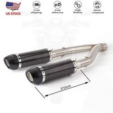 For Aprilia Dorsoduro 900 17-20 Smv 900 Exhaust Mid Pipe Carbon Muffler Slip On
