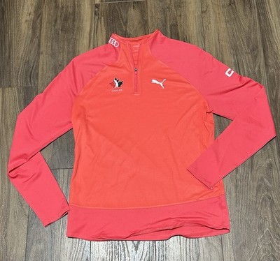 Team Canada Women s Puma 1/4 Zip Pullover Golf CP Olympics RBC S Small