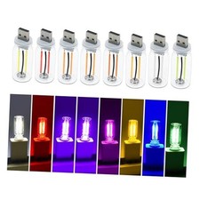 8Pcs USB LED Car Interior Atmosphere Light, Mini Retro Car 8Pcs USB LED Lights