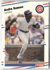 1988 FLEER #415 ANDRE DAWSON GLOSSY CHICAGO CUBS