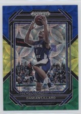 2023 Panini Prizm Draft Picks Choice Blue Yellow & Green Damian Lillard #89 14t3