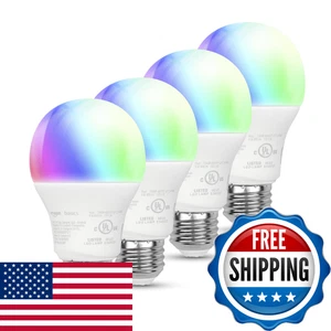 Les bases du détaillant Smart A19 Changement de couleur de l'ampoule LED 9W 60W Équivalent 800Lm