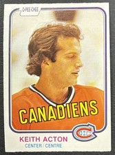 1981-82 O-Pee-Chee OPC Hockey - #181 Keith Acton RC - Montreal Canadiens