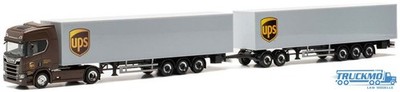 Herpa UPS Spanien Scania CR20HD Kofferauflieger HCT-Kombination 317009