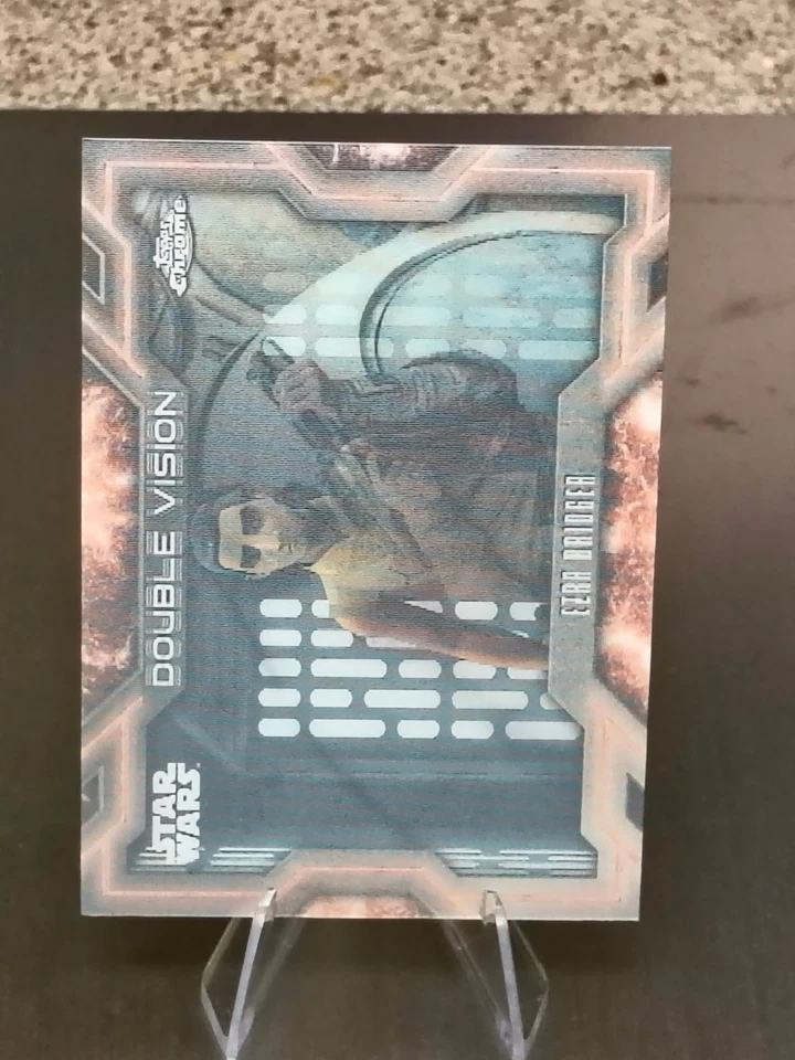 2025 Topps Star Wars Chrome- Double Vision DV-10 - Ezra Bridger - SSP Case Hit - Image 2 of 3