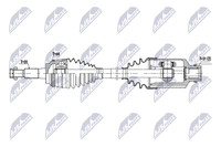 NTY Antriebswelle NPW-FR-209 FüR Ford Edge U387 AWD