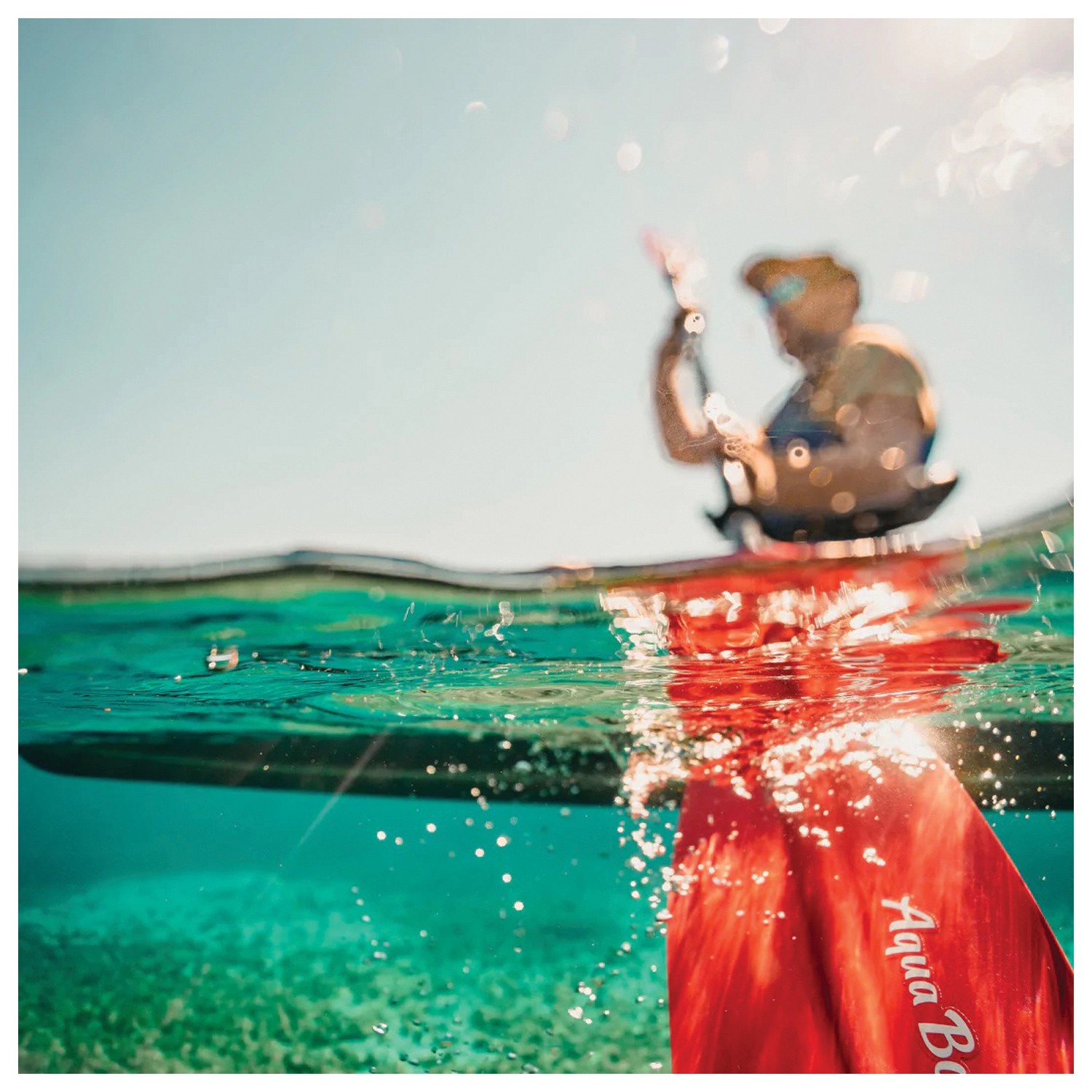 Аква-байдарочное весло Stingray Hybrid Posi-Lock - Легкое и прочное карбоновое весло для каяка 39190₽