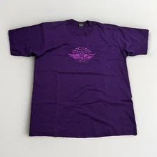 Vintage Dockers by Levi’s Embroidered Logo Tee Purple USA Screen Stars Best XL