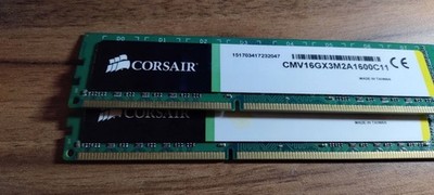8GB (2x4GB) CMV8GX3M2A1600C11 Corsair ValueSelect DDR3 PC RAM Kit