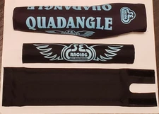SE RACING QUADANGLE PAD SET Black/Blue Vintage BMX