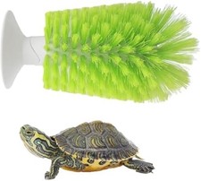 Turtle Brush with Suction Cup for Tank Scratches - Back and Shell Cleaning, S...