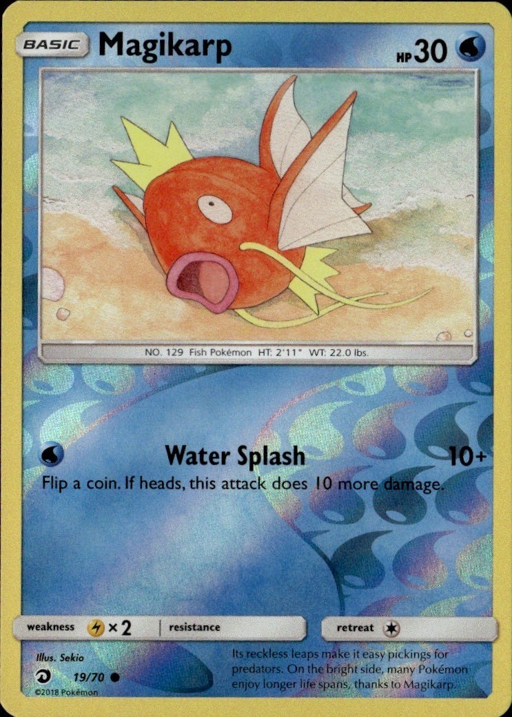 Magikarp Reverse Holo Common DRM Dragon Majesty 19/70 LP-NM