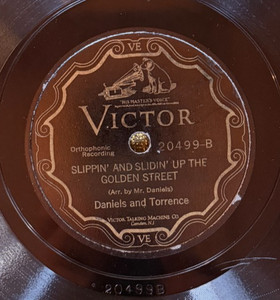 Victor 20499 Daniel & Torrence SLIPPIN AND SLIDDIN' Blues 78rpm 1927 V+/E-- HEAR