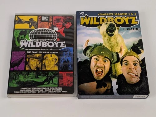 WildBoyz Series Season 1 + 3/4 DVD Comedy Raunchy MTV Steve-O Jackass NTSC ⬅️?