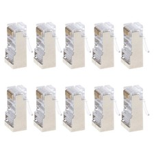 Conectores de enchufe modulares CAT6 Pass Through RJ45 8P8C enchufe de extremo de crimpado