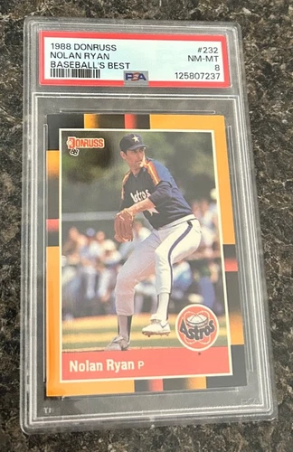 1988 Donruss #232 Nolan Ryan PSA 8 NM-MINT Astros HOF from Baseball's Best set