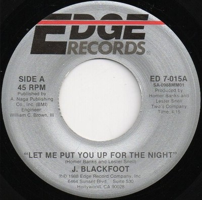 J. Blackfoot - Let Me Put You Up For The Night (7'') (Near Mint (NM or M-)) - 279