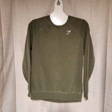 Gymshark Crest Crewneck Men's Sweatshirt Size Large Green