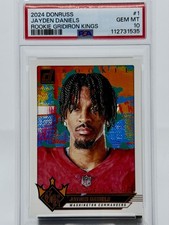 2024 Panini Donruss - Rookie Gridiron Kings Jayden Daniels #1 (RC) PSA 10