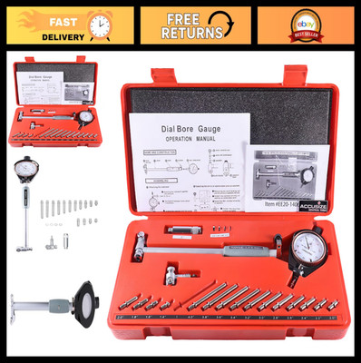 Accusize Industrial Tools Dial Bore Gauge Set 1.4-6 Inch Measuring Range