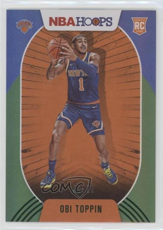 2020-21 Panini NBA Hoops Green /99 Obi Toppin #226 Rookie RC 02ez