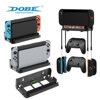 Switch 2 NS2 Console Wall Mount Stand Game Card Storage Space-Saving Holder