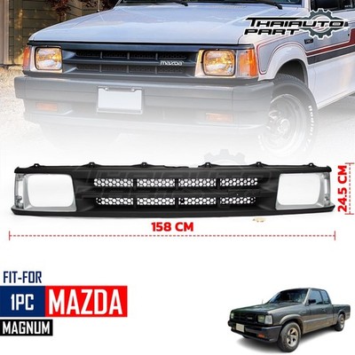 FRONT GRILLE COVER MATTE BLACK FOR Mazda B2200 B2600 90-93 PICKUP