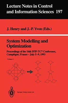 System Modelling and Optimization: Proceedings of the 16th IFIP-TC7 Conference,