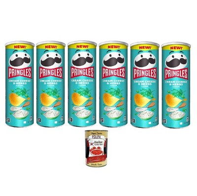 Pringles Cream Cheese & Herbs - 6x 165g+Polpa 400gr