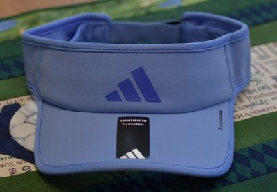 NWT ADIDAS ClimaCool Mens SuperLite 3 Run/Tennis Adj Visor-OSFM @$22 BLUE FUSION
