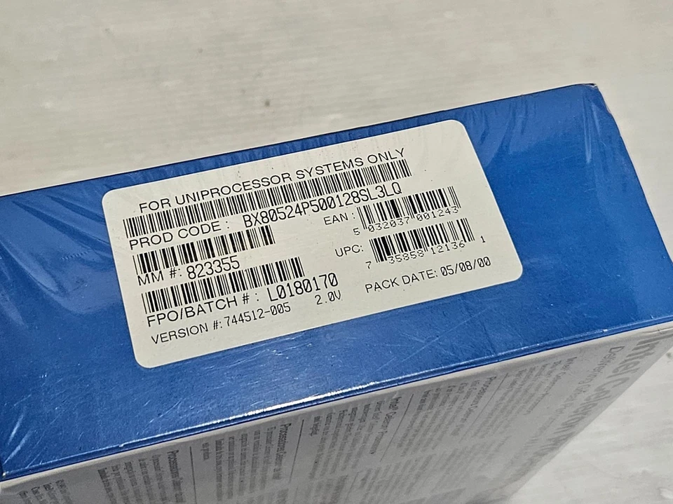 Intel Celeron 500MHz, Socket 370, SL3LQ, BOXED CPU, NEVER USED, SEALED PACK! - Image 3 of 4