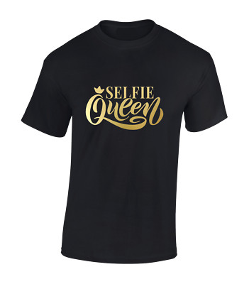 SELFIE QUEEN HERREN T-SHIRT COOL MODE DESIGN FREIZEIT SOMMER TOP SÜSS MEME