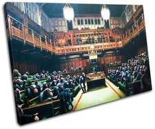 Monkey Parliament Banksy Painting SINGLE CANV...